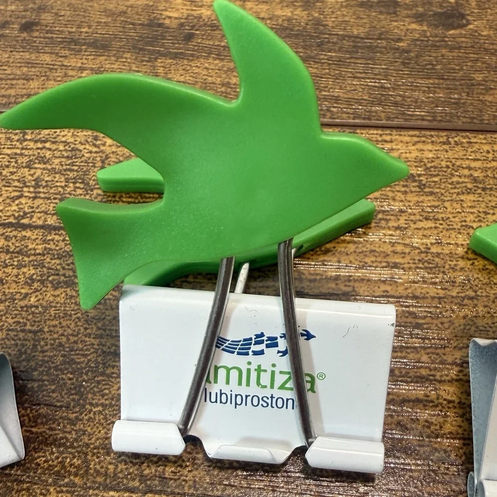 Amitiza Promotional Paper Clips Drug Pharmaceutical Rep Advertising Promo Pharma
